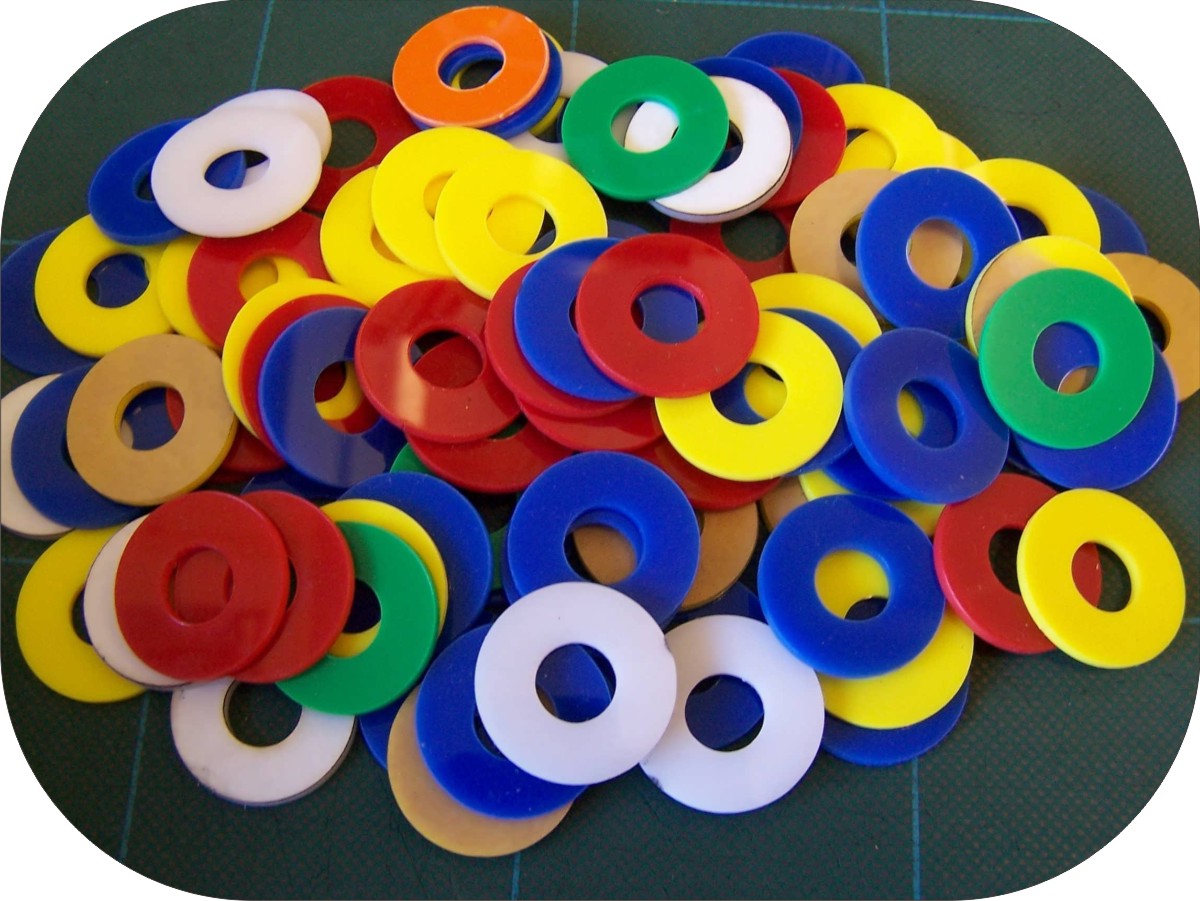 plastic disc with hole